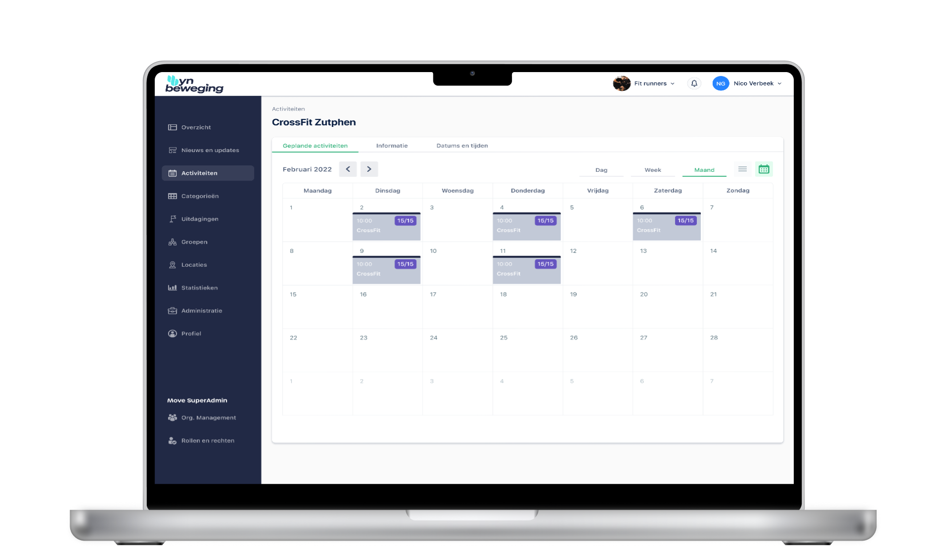 Sportaanbod dashboard friesland | YnBeweging